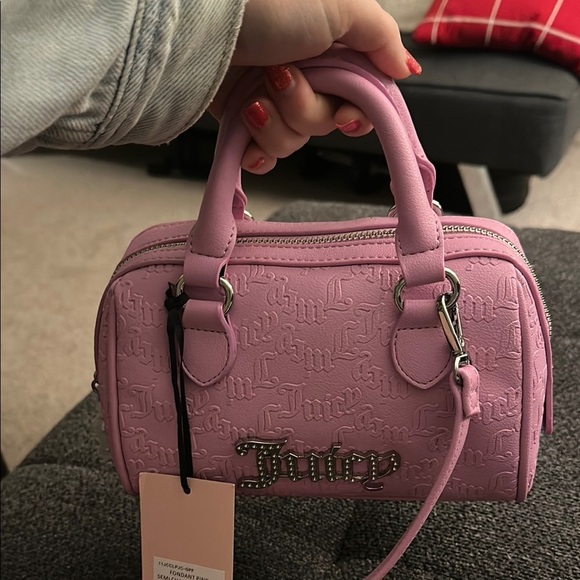 Juicy Couture Fondant Pink Semi Charmed Satchel Bag - Picture 12 of 14